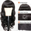 BODY WAVE Full Wig Machine Made