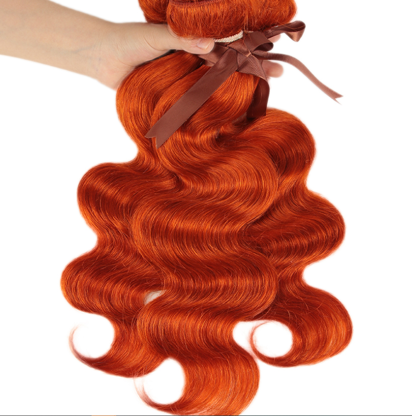 Real Hair Curtain Block Orange