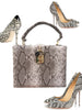 Snake Print Leather Bag For Ladies In European And American Style