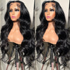 Inch Body Wave Lace Front Human Hair Wigs Peruvian Loo