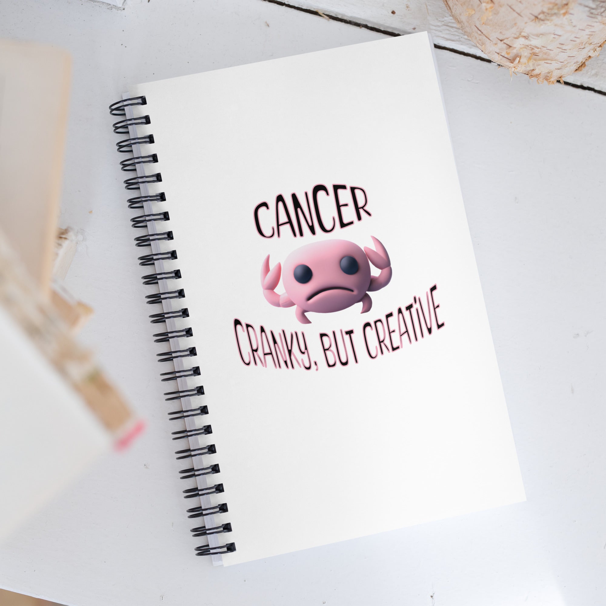 Creative Cancer Spiral notebook