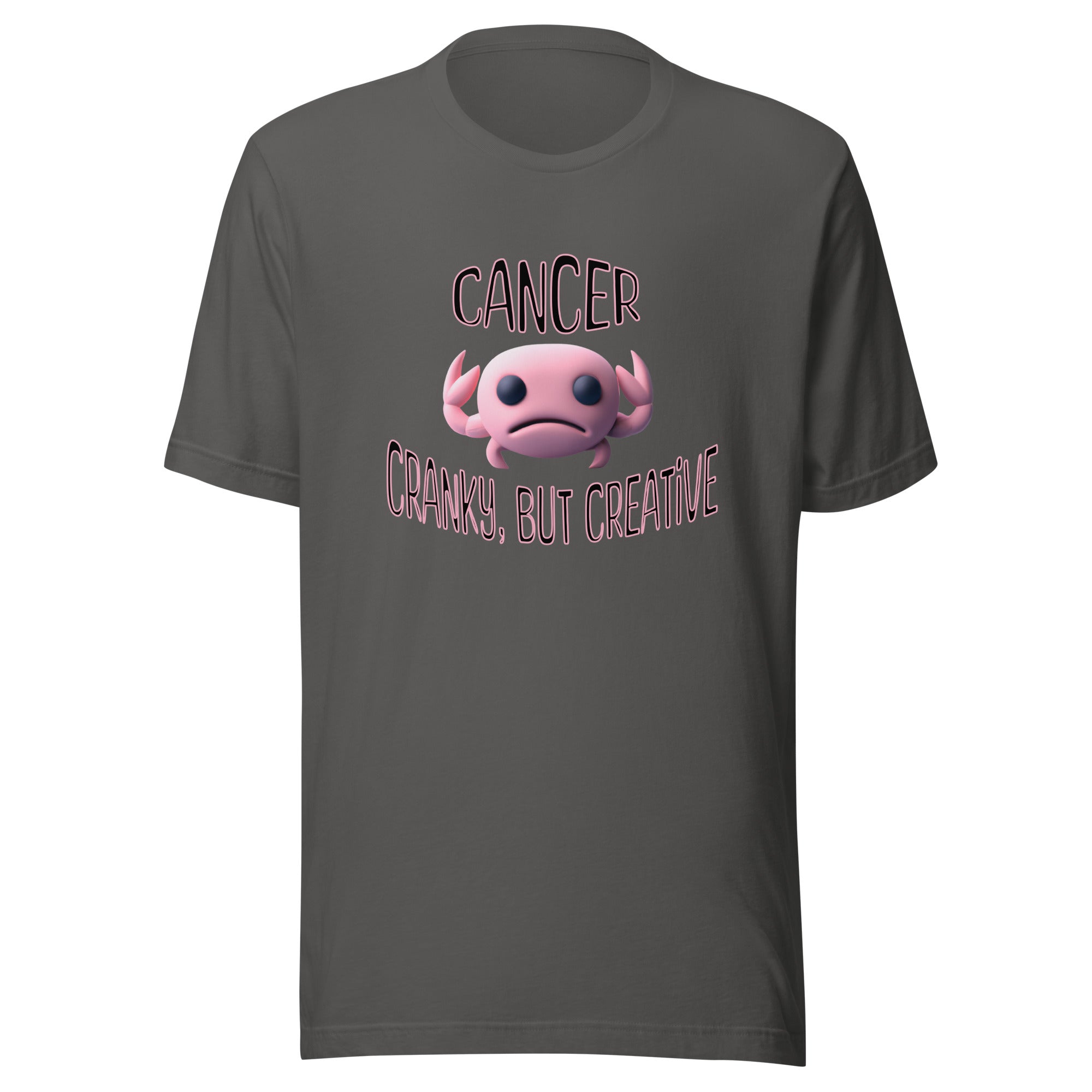 Cancer Zodiac Cranky, but Creative Unisex t-shirt