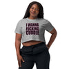 Wanna Cuddle Women’s Crop Top