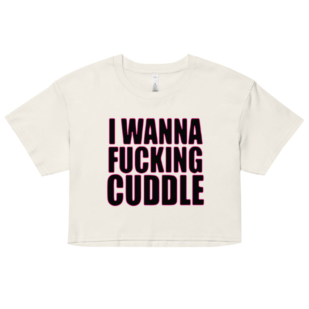 Wanna Cuddle Women’s Crop Top