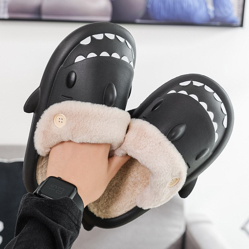 Regal Shark Furry Slides